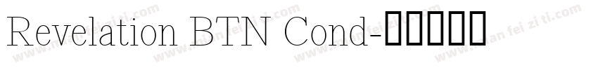 Revelation BTN Cond字体转换